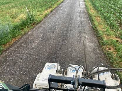 Bild 4:Forststraßen- u. Güterwegesanierung Flächenplanie