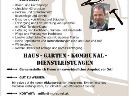 Bild 7:Kommunaldienstleistungen, Böschungsmulchen, Baum- Ast- & Hec