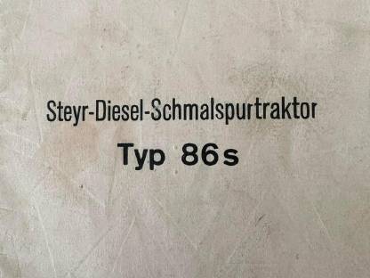 Steyr-Diesel-Schmalspur Typ 86s