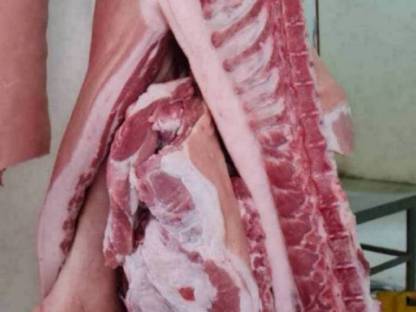 Bio Schweine Schlachthälfte