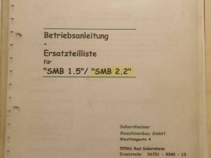 Kehrmaschine Wildkrautbürste SMB Sobernheimer 2.2