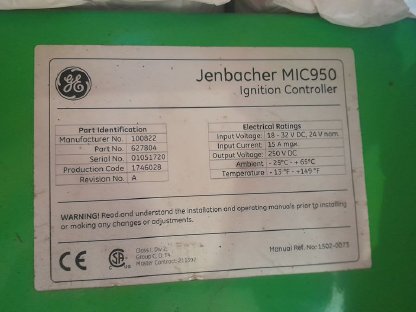 Jenbacher Zündbox MIC950