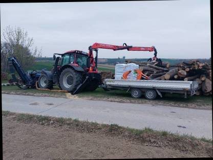 Bild 3:Brennholzaufbereitung