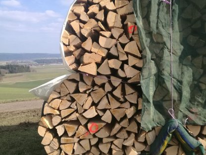 Bild 4:Brennholz Weichholz, Hartholz