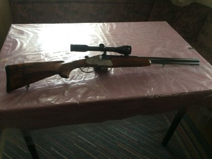 Bild 2:Ferlacher Bockbüchs Kaliber 7x65R/16/70 mit Swarovski Glas