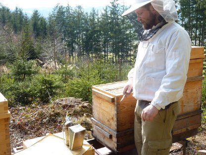 Bild 5:Bio Honig, Wachs, Bienenvölker