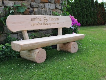 Bild 3:Gartenbank Holzbank Rentner Geschenk
