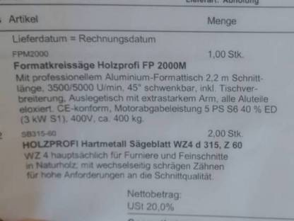 Bild 5:Format Kreissäge