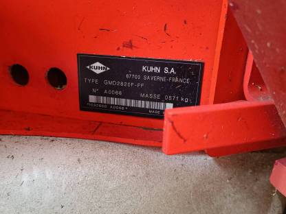 Kuhn Frontmähwerk GMD 2820 F