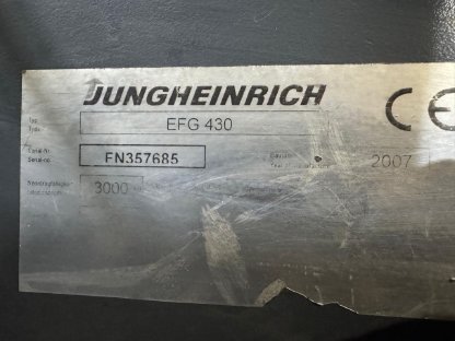 Bild 8:Jungheinrich EFG 430 Gabelstapler