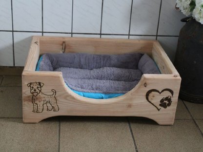 Bild 5:Hundebett mit Gravur, Hundekorb