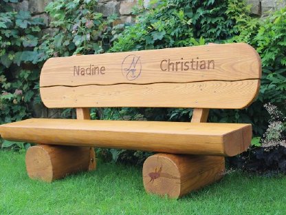 Bild 5:Gartenbank Holzbank Rentner Geschenk