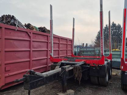 Verkaufe Tandem-Anhänger für Rundholz