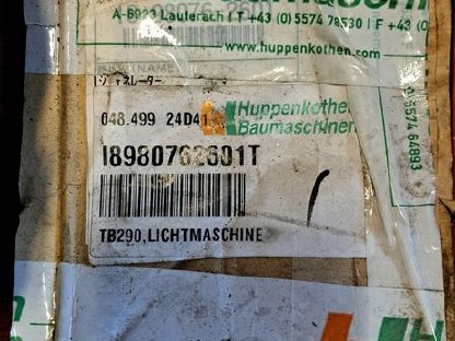 Lichtmaschine für TB 290