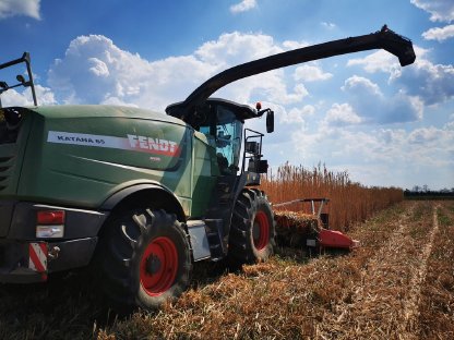 Bild 3:Übernehme Häckselarbeiten
