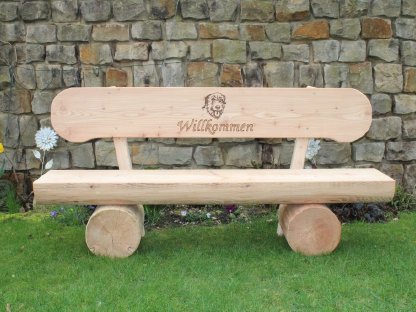 Bild 3:Gartenbank mit Gravur, Rentnergeschenk