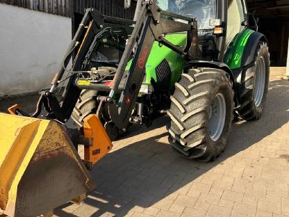 Deutz Fahr Agrotron 100 Mk2 mit GPS und Frontlader