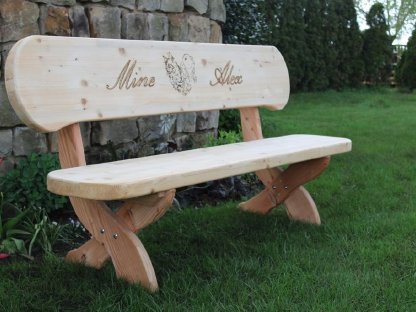 Bild 6:Gartenbank, Holzbank, Rentnergeschenk, Jubiläumsgeschenk