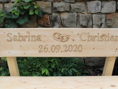 Bild 4:Gartenbank Holzbank Rentner Geschenk