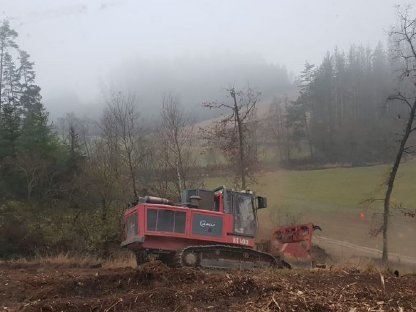 Bild 2:Forstmulchen und Rekultivieren