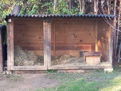 Stall Hühnerstall Kleintierstall Außenstall Gehege Freilauf