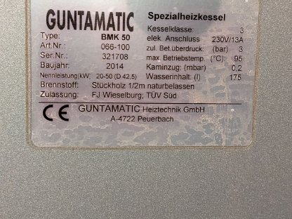 Bild 5:Scheitholzkessel Guntamatik BMK 50