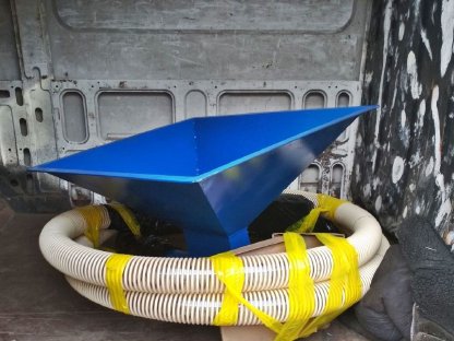 Bild 3:Flexibler Schneckenförderer FA-90 (2 m)