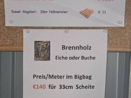 Holz, Wachtelprodukte, Hühnereier, Honig, Imkereiprodukte