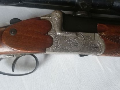 Bild 6:Ferlacher Bockbüchsflinte 6,5x57R und 16/65