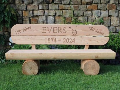 Bild 6:Gartenbank mit Gravur, Rentnergeschenk