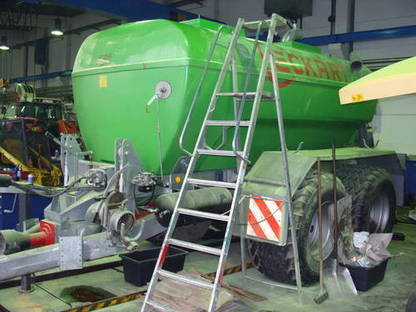 Bild 4:Laufflächenaufrauhen, Beschichtungen, Mobiles-Sandstrahlen