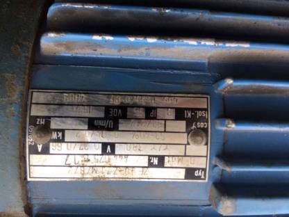 Bild 3:Motor mit Getriebeuntersetzung, Abus Laufkatze, Hallenkran