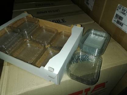 Kartons mit Kunststoffschalen