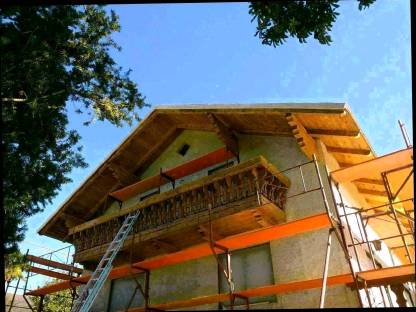 Bild 4:Sandstrahlarbeiten