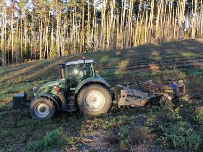 Bild 4:Forstmulchen, Fräs-Setzmaschine