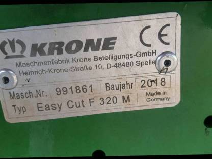 Bild 3:Krone Mähwerk EasyCut F320M