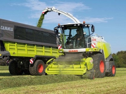 Bild 6:Maisernte / Maishäckseln Jaguar