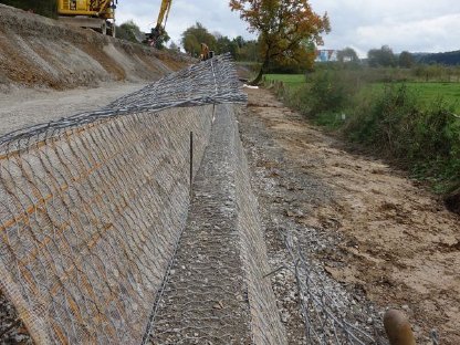 Bild 3:Bewehrte Erde TERRAMESH GREEN