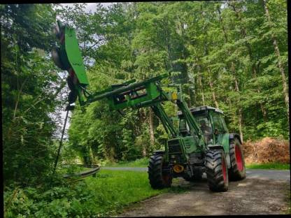 Bild 3:Wegpflege mit Astsäge!