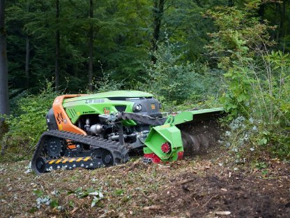 Bild 2:Mulchen / fräsen in Forst u. Grünland, Landschaftspflege