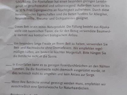 Bild 3:Alpaka Bettdecke