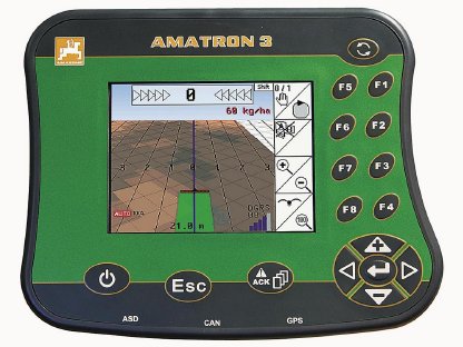 Bild 3:Biete Mineraldüngung mit Wiegestreuer (Teilbreitenschaltung)