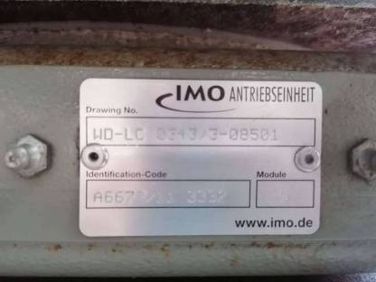 Bild 5:IMO Schneckengetriebe massiv inkl. Drehkranz