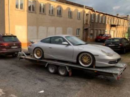 Bild 2:Fahrzeugüberstellung, Landmaschinen Transport