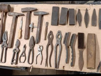 Nostalgie Werkzeuge - Zange, Hammer