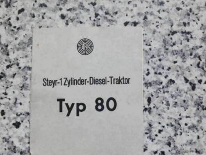 Steyr T80 Typenschein