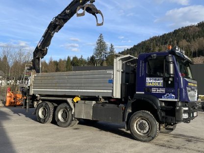 Bild 4:Iveco 3-Achs 6x6 Meiller Gesteinskipper mit HMF 2120