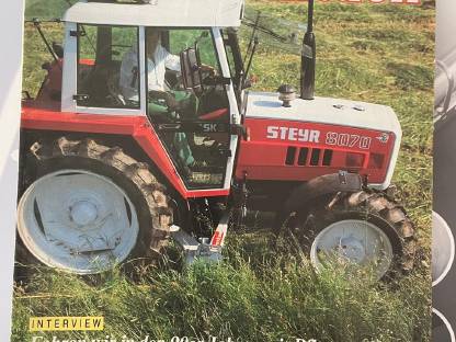 Steyr Prospekte Zeitschriften "Traktor Aktuell"
