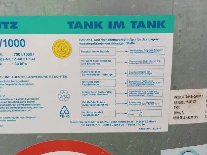 Heizöl/Diesel Tank