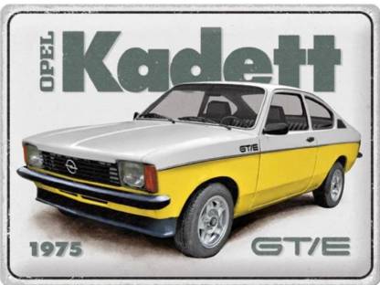 Blechschild 40 x 30 cm Opel Kadett GT/E 1975